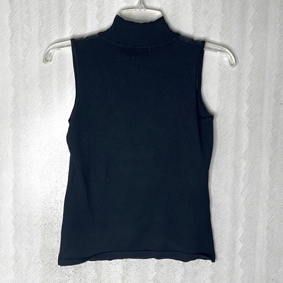 ❤️ CARMEN black sparkle mesh top Size Small - Picture 3 of 4